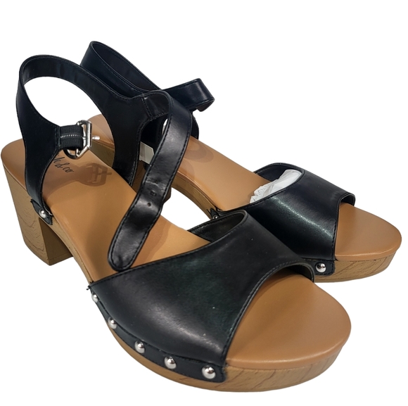 Style & Co Anddreas Platform Block-heel Sandals Black 10.5 - Picture 6 of 8